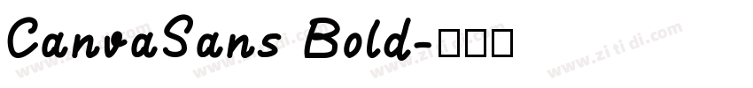 CanvaSans Bold字体转换